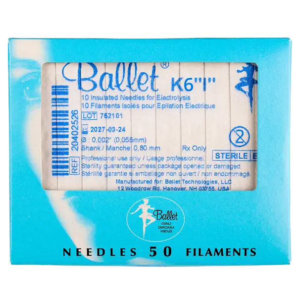 Голка для електроепілятора Ballet (Франція), матеріал: ізоляція, К6"I", 1 шт