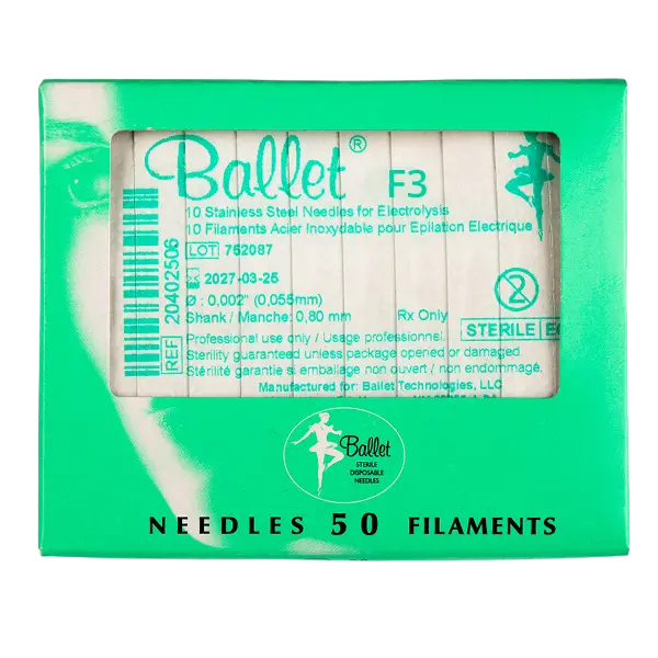 Голка для електроепілятора Ballet (Франція), матеріал: сталь, F3, 1 шт